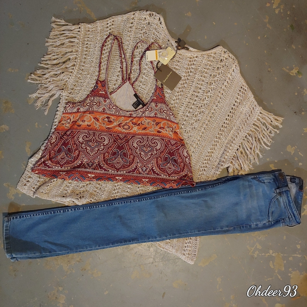 XS/SM Tommy Bahama/Forever 21 outfit bundle set